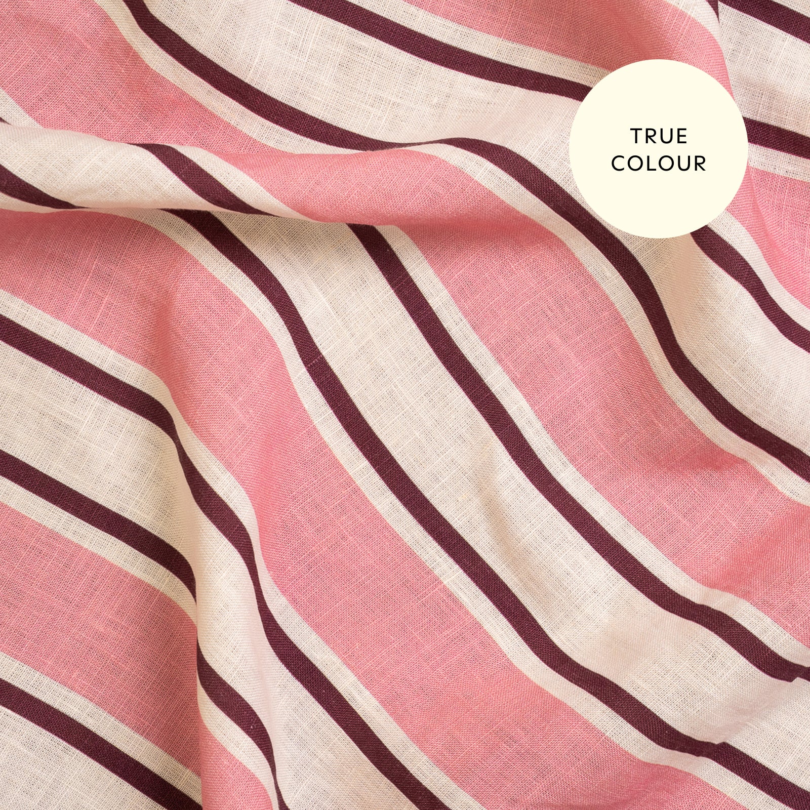 French Flax Linen Apron in Pink Stripe - Image 5