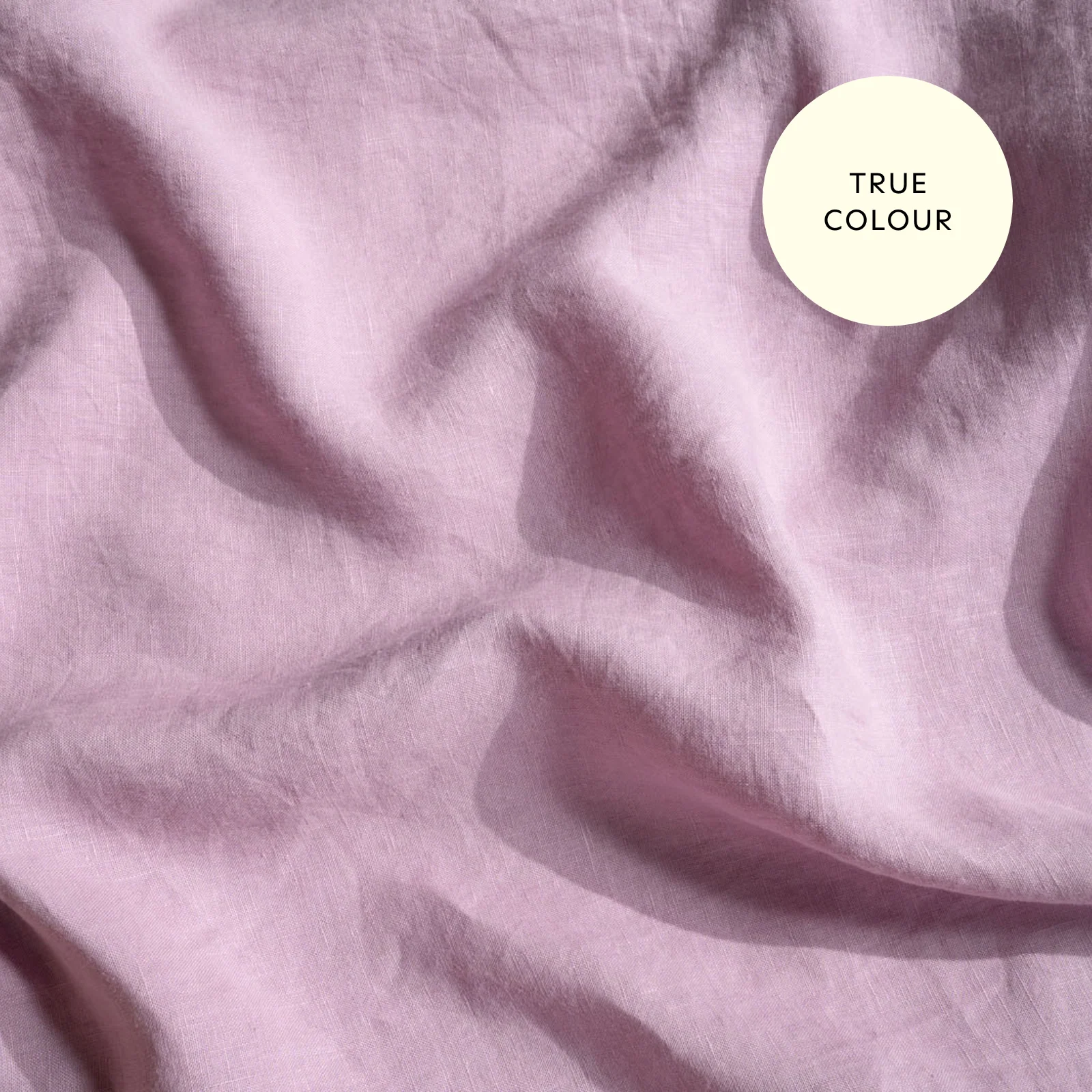 French Flax Linen Double Sided Quilt Cover in Lilac/Blush - Image 12
