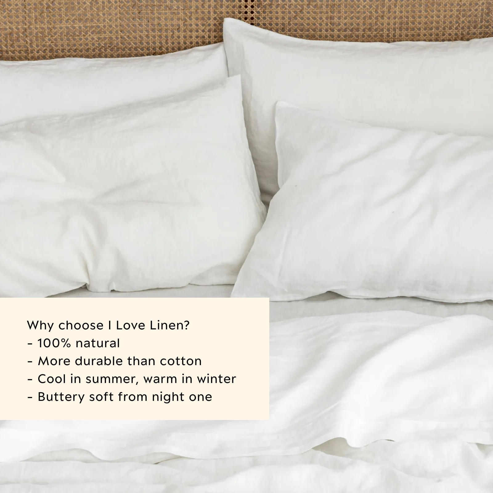 French Flax Linen Flat Sheet in White - Image 3