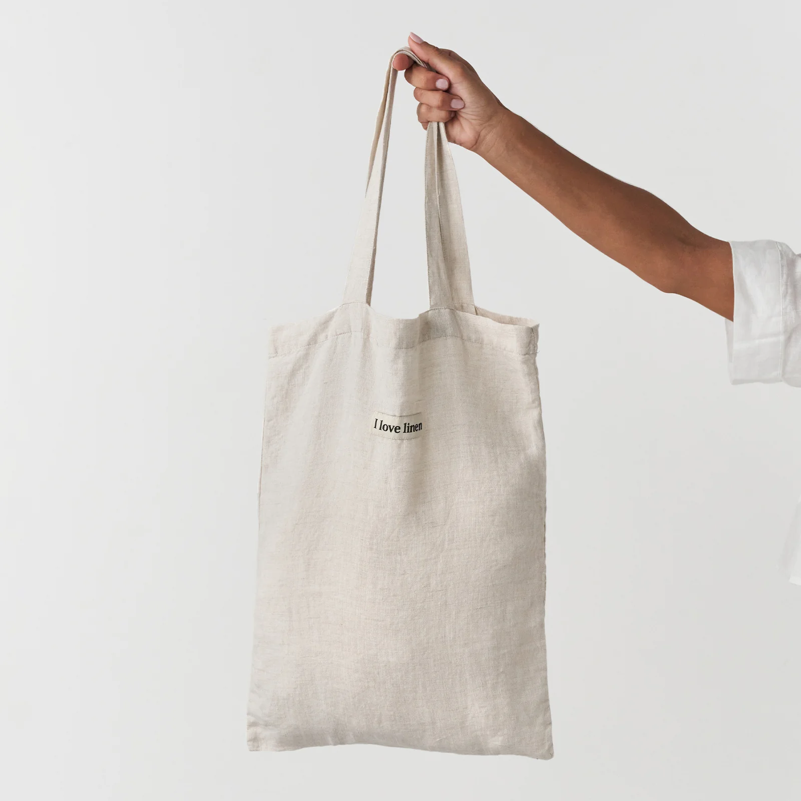French Flax Linen Market Bag in Natural - Image 2
