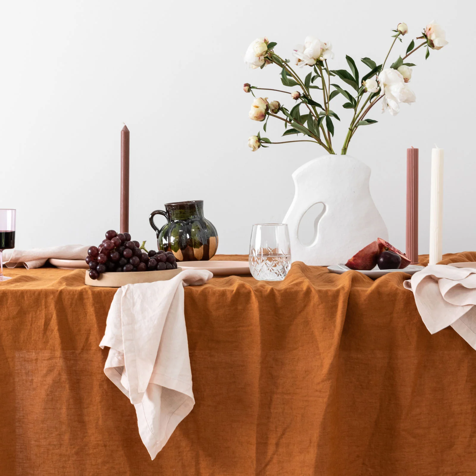 French Flax Linen Napkins (Set Of 4) in Blush - Image 2