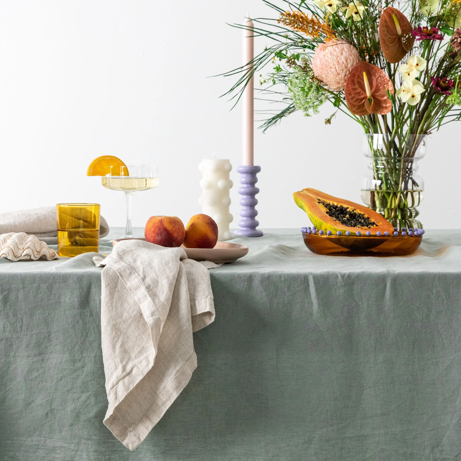 French Flax Linen Napkins (Set Of 4) in Natural - Image 2