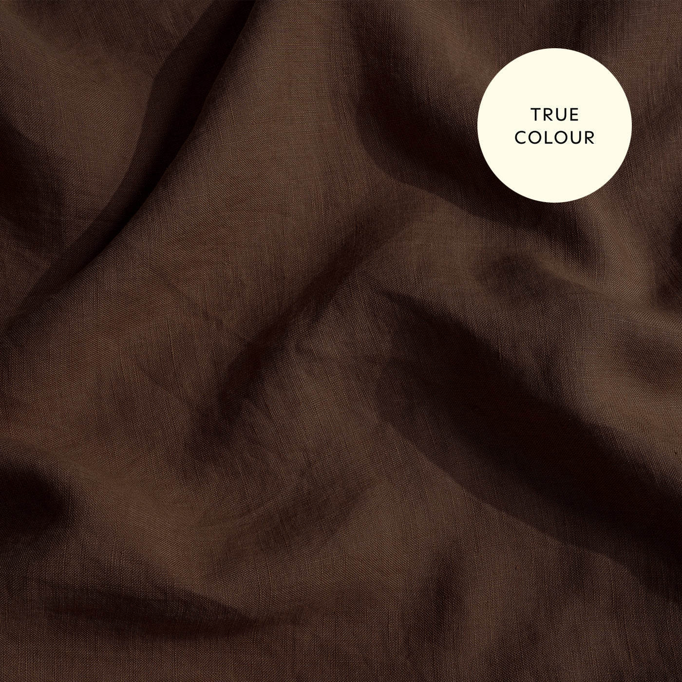 French Flax Linen Flat Sheet in Chocolate - Image 10