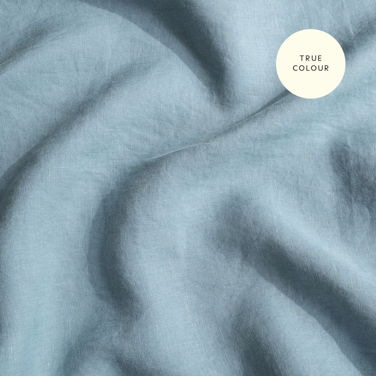 French Flax Linen Pillowcase Set in Marine Blue - Image 9