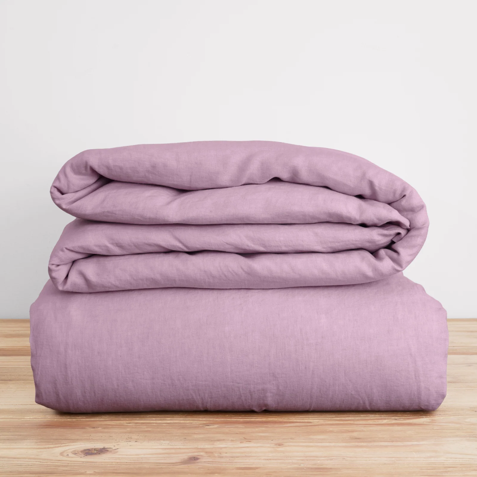 French Flax Linen Quilt Cover in Lilac