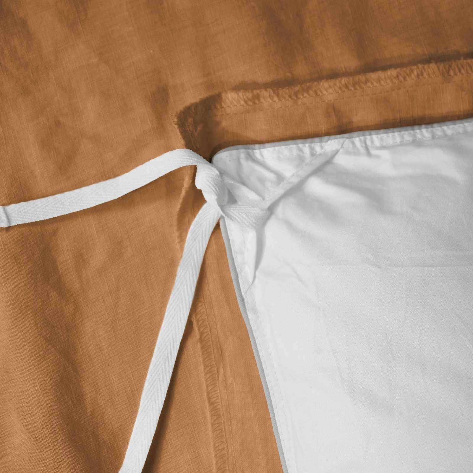 French Flax Linen Quilt Cover in Sandalwood - Image 12