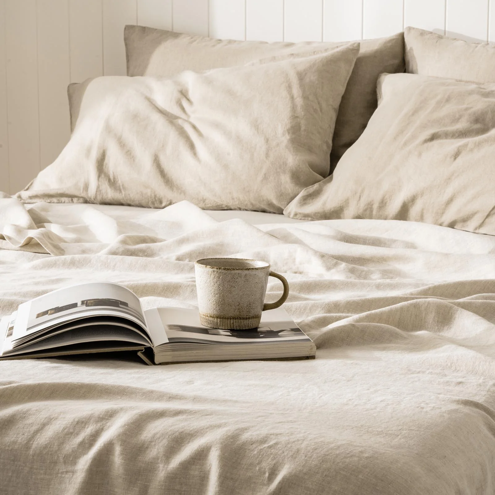 French Flax Linen Sheet Set in Natural - Image 8
