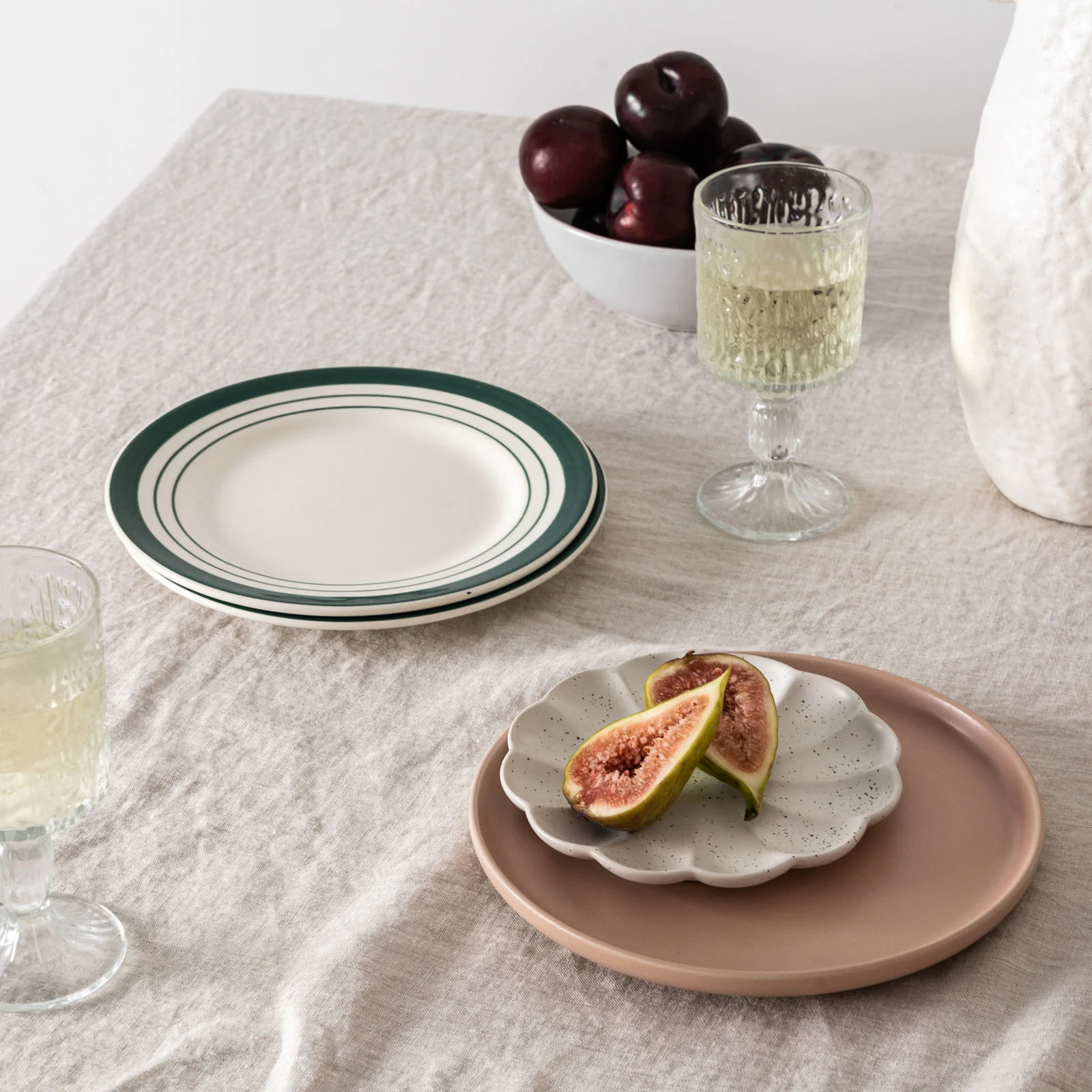 French Flax Linen Table Cloth in Natural - Image 7