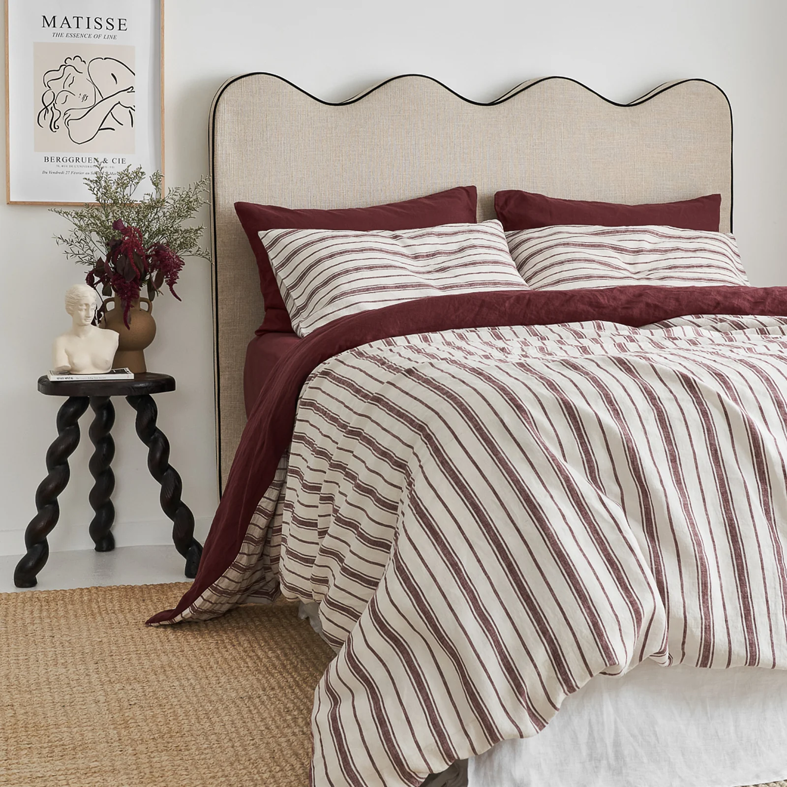Standard Pillowcase Set in Cherrywood Stripe - Image 5